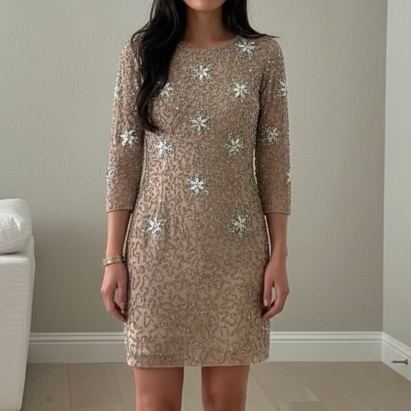 NWOT - French Connection Beaded Dress - Picture 1 of 8